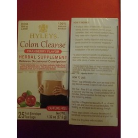 HYLEYS 2 PACK HYLEYS COLON CLEANS CRANBERRY FLAVOR RELIEVES OCASIONAL CONSTIPATION