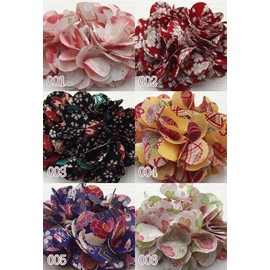 Japanese Pattern Scrunchie Large Kimono Yukata Hair Accessory Specialty Store [Little Moon] 004