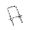sourcing map Pack of 4 M6 Square U-Bolts Square Shackle