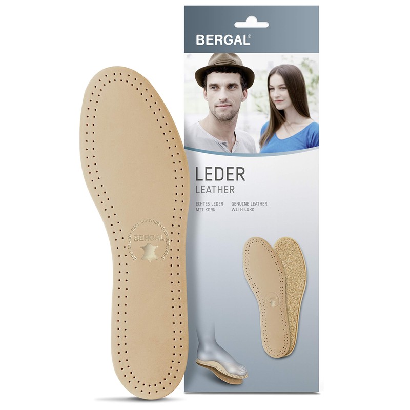Bergal Cork Insoles Upper Side 100% Leather - not present,