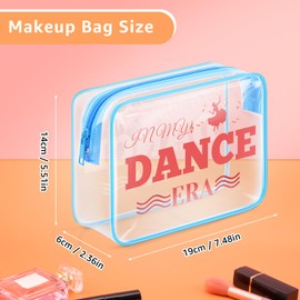Dance Teacher Gifts Clear Makeup Bag Appreciation Gift for Dance Teacher Dance Team Gift for Girls Cosmetic Bag In My Dance Era Gifts for Dancers Women Birthday Gifts Dance Bag Stuff Travel Bag