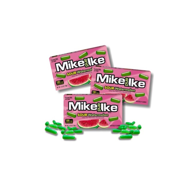 Mike & Ike Sour Watermelon, 4.25 oz Theatre Box -