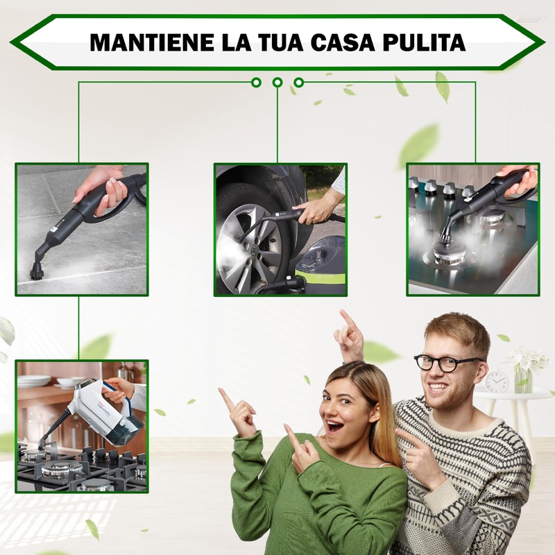 3 x Round Cleaning Brush for Polti Vaporetto Vaporeta Household