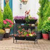 OYEAL Raised Garden Bed 32" Tall Elevated Planter Boxes with