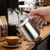 MEKOTRIN Milk Frother Cup 350ml (12oz), Stainless Steel Creamer Pitcher