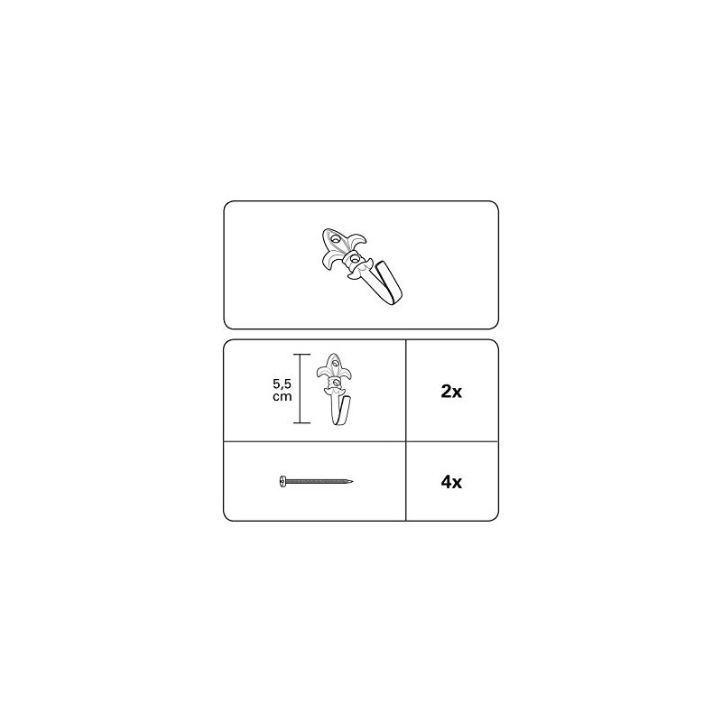 '"Lilie 2 Decorative Hook