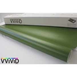 VViViD Matte Military Khaki Green 5ft x 3ft Vinyl Wrap Roll with Air Release Technology
