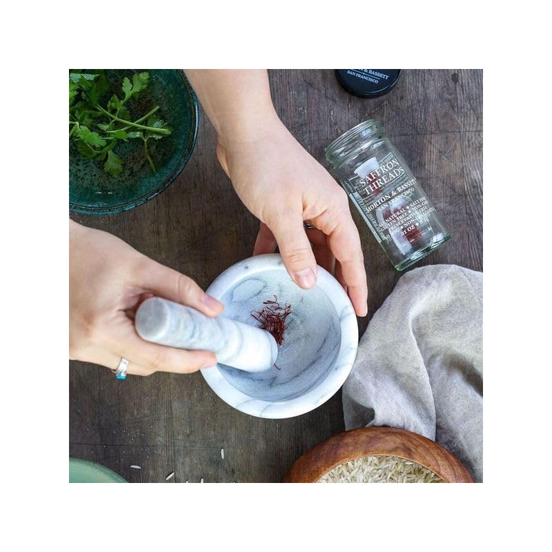 Morton & Bassett Saffron Threads, 0.01 oz – Non-GMO, Salt-Free,