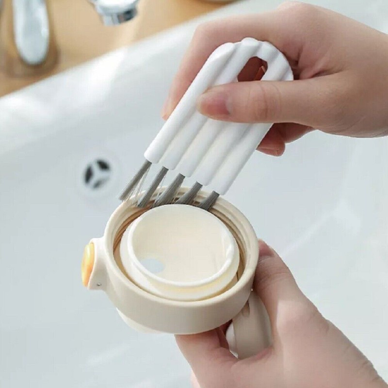 TIKA 2 Pcs Bendable Bottle Cap Brush Cleaner Set -