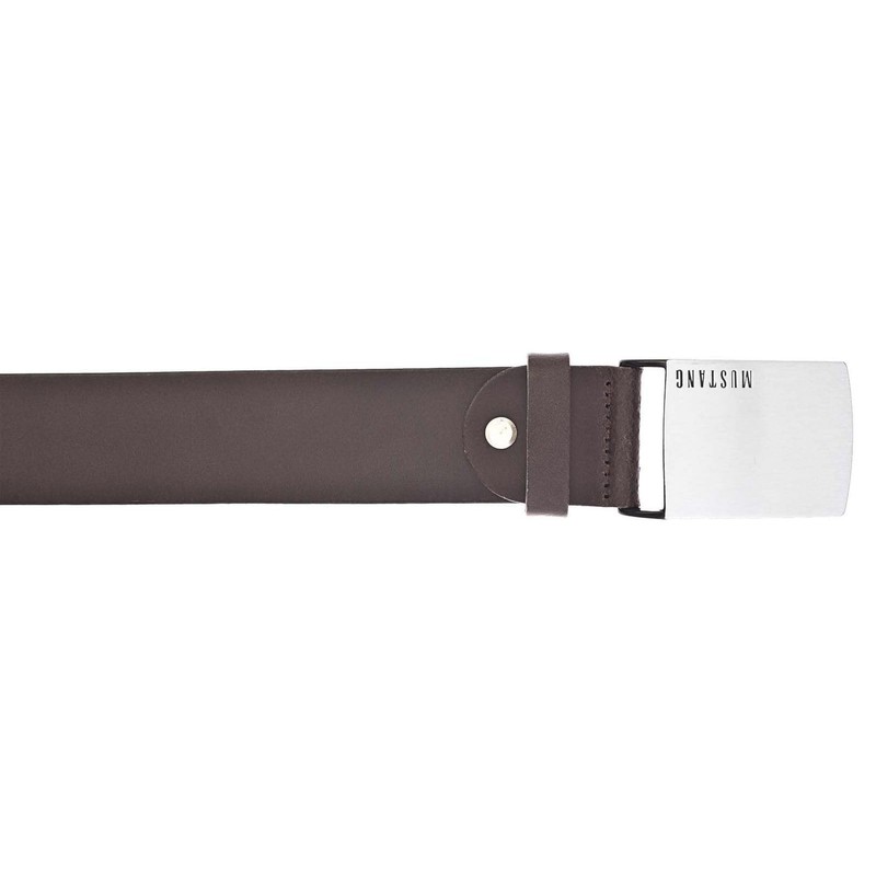 MUSTANG MG2102L15 Men's Leather Belt 40 mm Belt Width Brown