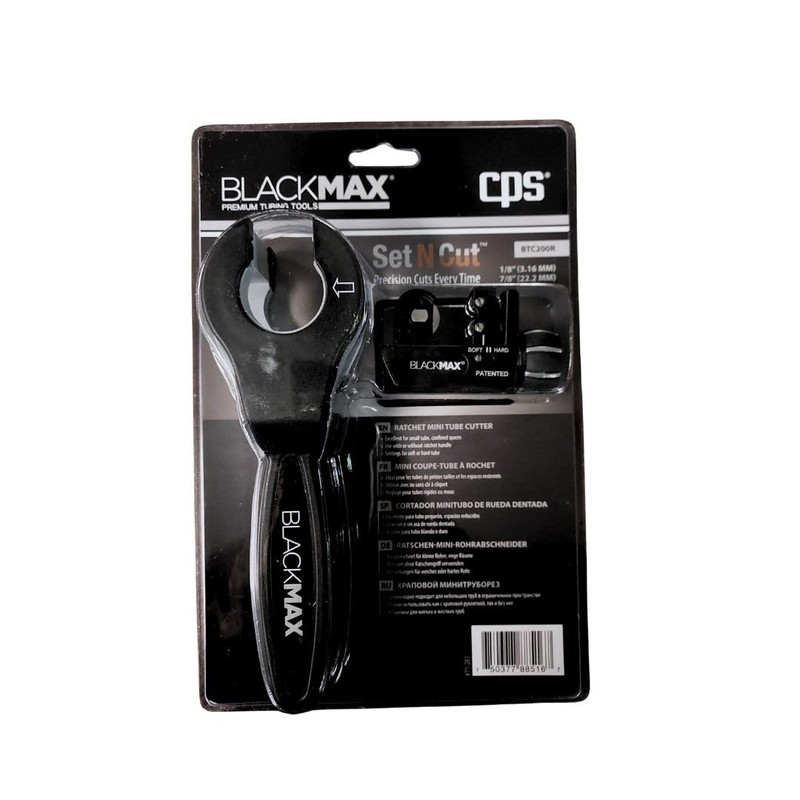 CPS BlackMax BTC200R Ratcheting Tube Cutter, 1/8" to 7/8"