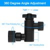 360° Adjustable Shower Head Extension Adapter, Matte Black Shower Angle