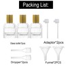 YWG Stone 3 Pack Refillable Clear Glass Luxury Spray Gold