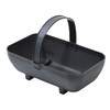 Tierra Garden GP43BLK Small Trug Recycled Plastic Planter, Black