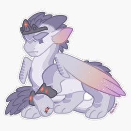 Snowfall - Wof Wings of Fire Bumper Sticker Vinyl Decal 5"