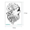 Gwolf 24 Sheets Wolf Tattoo Temporary Personality Wolf Tattoo Sticker