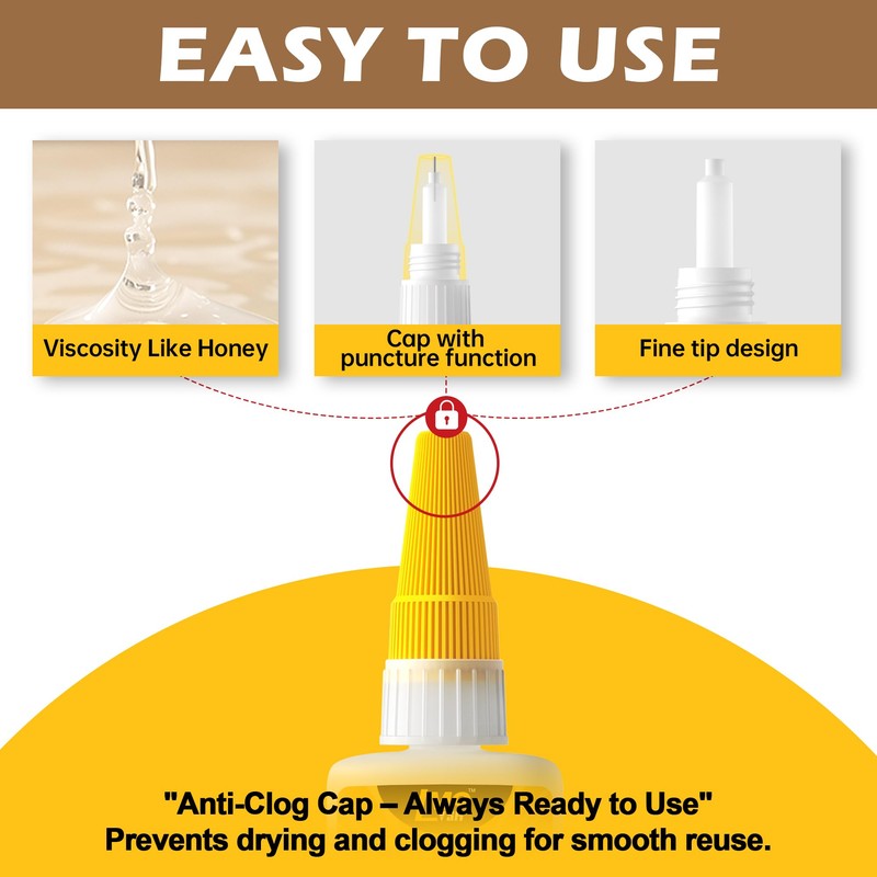 Ceramic Super Glue Liquid, Clear Instant Cyanoacrylate Adhesives for Ceramic