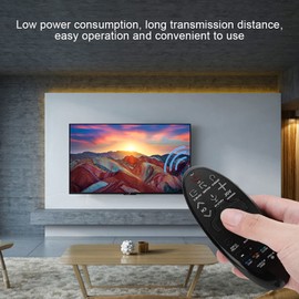 2-in-1 Universal Remote Controller, Smart TV Remote Control for (RBN59-01185F/BN59-01185D/BN94-07469A, etc), Portable Remote Control for LCD TV, Black
