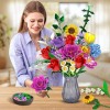 PLAXSOON Flower Bouquet Building Set Valentines Day,18 Flowers Rose Building