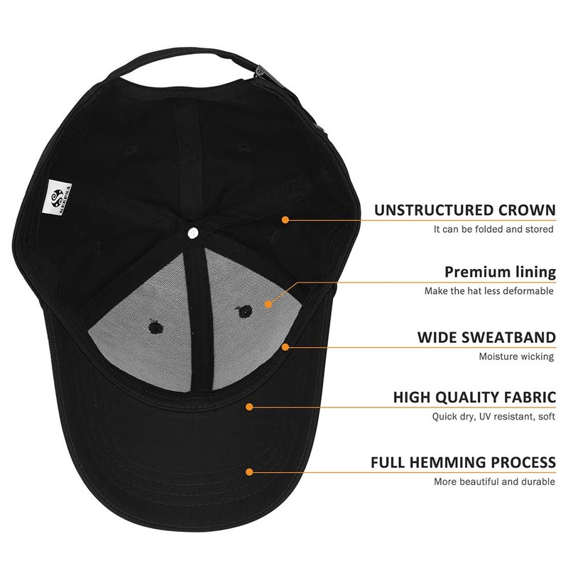 KeepSa Cotton Baseball Cap Polo Style Adjustable Basecap Solid Color