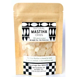 IconsGr Chios Mastiha Tears Gum Greek 100% Natural Mastic Packs From Mastic Growers (20gr Medium Tears)