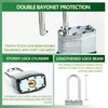 6 Keyed Alike Padlocks with 12 Keys, 40mm Heavy-Duty Padlocks
