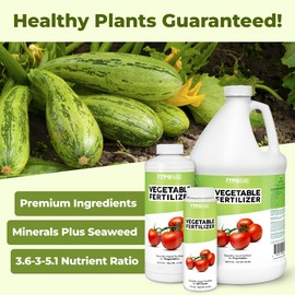 Vegetable Fertilizer, Complete Liquid Vegetable Plant Food, 8 oz (250mL)