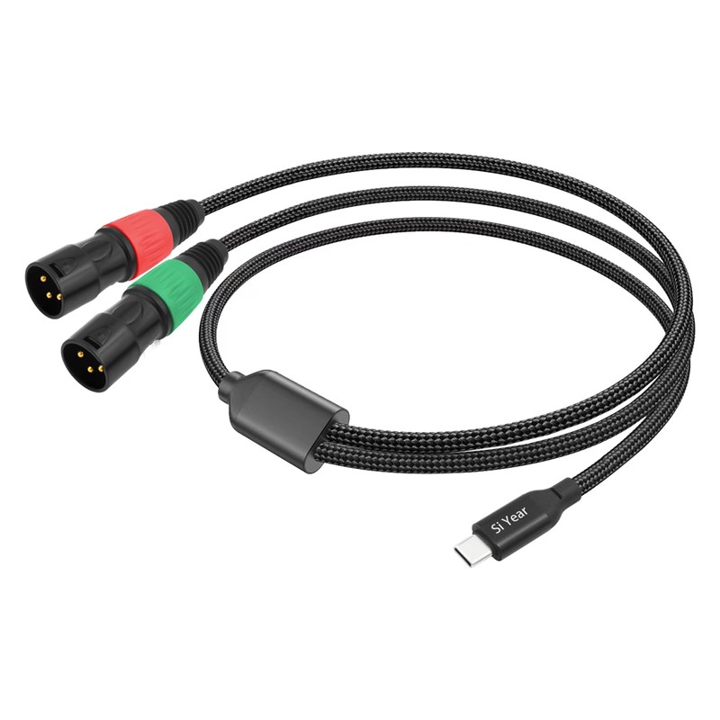 SiYear USB C to Dual XLR Male Audio Cable, Type