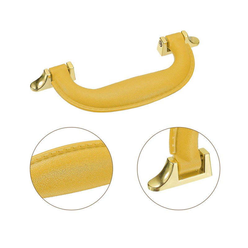 QUARKZMAN Luggage Handles 155 mm/6.1 Inch PU Leather Pull Handle