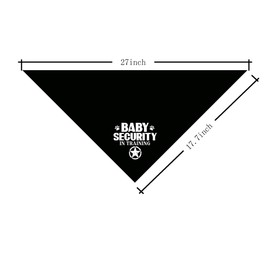 Dog Bandana, Baby Security Dog Bandana, Dog Scarf Classical Black Printing, Dog Scarf Accessories, Dog Bandana Pet Scarf, Pet Baby Announcement Scarf Gender Reveal Accessories, Dog Bandana Gift (H15)