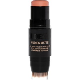 Nudestix Nudies Blush Stick – 3-in-1 Cream Blush for Cheeks, Eyes & Lips with Built-In Brush Soft Matte Finish for a Natural Flush In The Nude