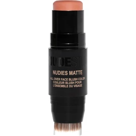 Nudestix Nudies Blush Stick – 3-in-1 Cream Blush for Cheeks, Eyes & Lips with Built-In Brush Soft Matte Finish for a Natural Flush In The Nude