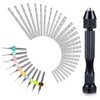57-Piece Hand Drill Set with Pin Vise, 46 Micro and