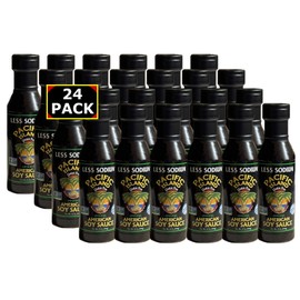 Pacific Island Naturally Fermented Soy Sauce, Low-Sodium • Fat-Free • Gluten-Free • Non-GMO • Sugar-Free • No MSG • 13 oz (24-Pack)