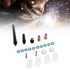23Pcs TIG Welding Accessory Set Glass Cup Connector Electrode Clamp