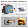 BALEINE Fireproof Document Box with Lock, Portable Fireproof Document Bag