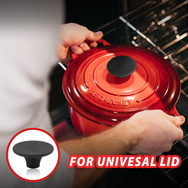 Uenhoy 4 Pcs Dutch Oven Knob Bakelite Pan Pot Lid