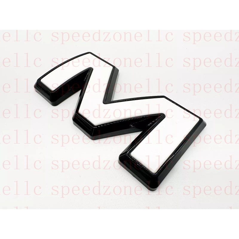 Auto Front White Black Emblem Overlay 2019-2024 GMC Sierra 1500