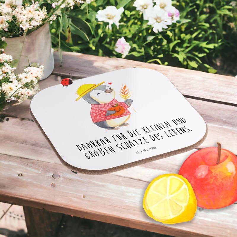 Mr. & Mrs. Panda Drinks Coaster Thanksgiving Treasures - Gift,