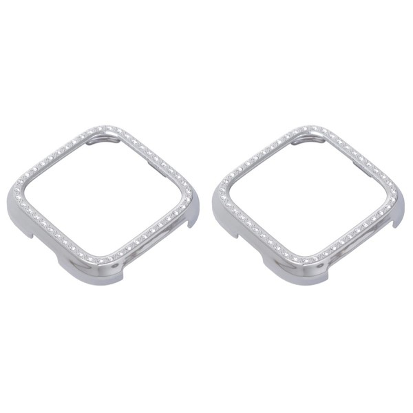 Gatuida 2pcs Diamond Pattern Pc Plastic Smart Watch Case Shockproof