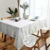 Green Leaf Wipe Clean Table Cloths - 140x180cm, Waterproof, Washable,