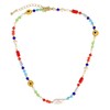 KELITCH Boho Pearls Necklaces Rainbow Choker Necklaces Women Miyuki Beaded