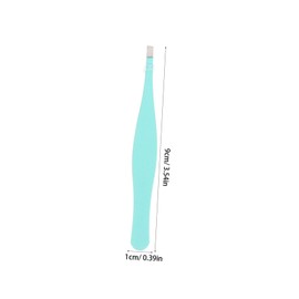 Beavorty 4pcs Eyebrow Tweezers Set Stainless Steel Eyebrow Clips for Removal Includes Pointed Flat and Blade Tips and Grooming Random Color