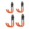 Mikinona 4pcs Heavy Duty Garage Hooks Versatile Tool Organizer for