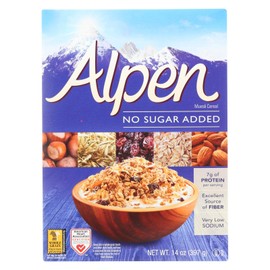 Alpen No Sugar Added Cereal, 14 Ounce, Pack of 12