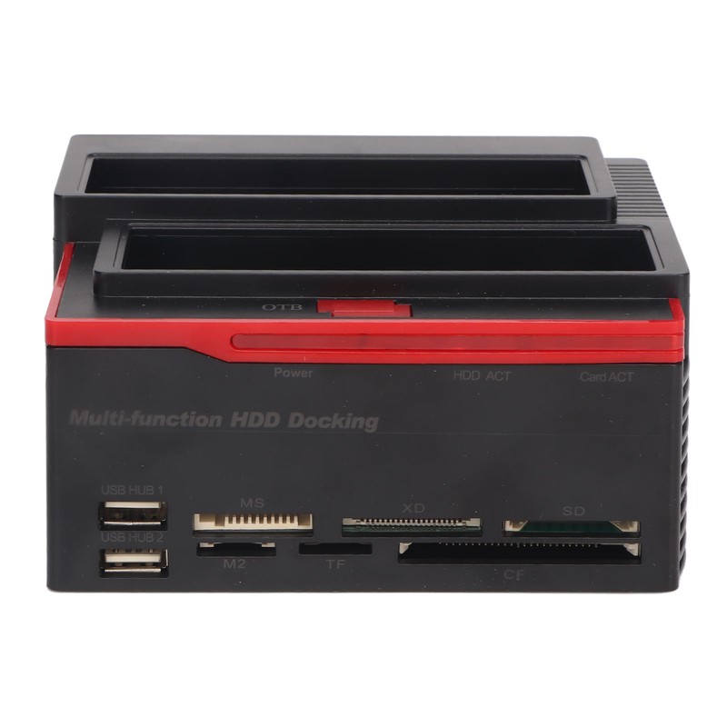 Hard Drive Docking Station USB2.0 Dual Bay 12TB Support OTB