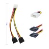 KETAWA SATA Data Cable & 15 Pin Power Splitter Cable