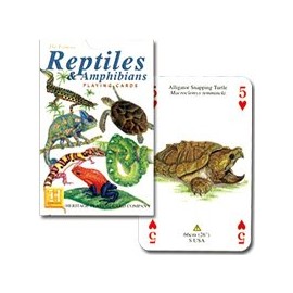 ニチユー(Nichiyu) トランプ【レプタイルズ＆アンフィビン Reptiles & Amphibians Playing Cards】個性的な爬虫類がカードに！
