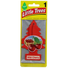 LITTLE TREES Car Air Freshener | Hanging Paper Tree for Home or Car | Wild Cherry | Single Tree per Package