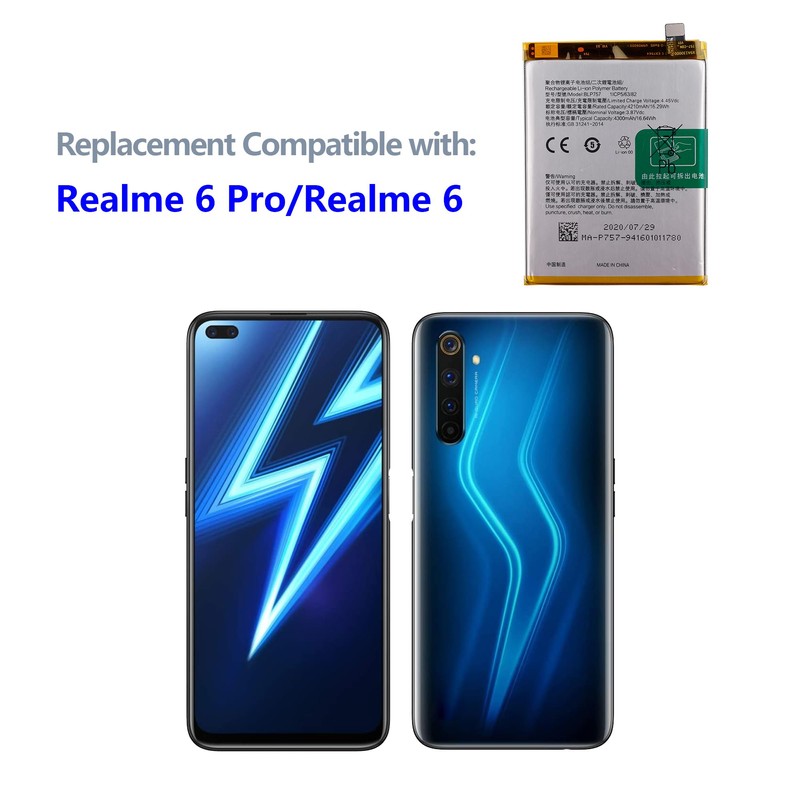 SWARK Battery BLP757 Compatible with Realme 6 Pro & Realme